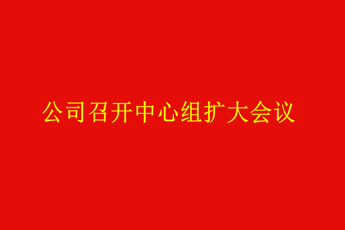 公司召開中心組擴大會議 學(xué)習(xí)習(xí)近平總書記在中央黨校中青年干部培訓(xùn)班開班式上重要講話精神